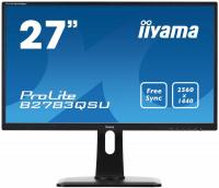 Монитор Iiyama 27" ProLite B2783QSU-B1 черный TN+film LED 1ms 16:9 DVI HDMI M/M матовая HAS Pivot 350cd 170гр/160гр 2560x1440 DisplayPort USB 6.1кг