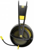 Наушники с микрофоном Steelseries Siberia 200 Proton Yellow желтый/черный 1.8м мониторы оголовье (51138)