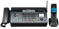 Факс Panasonic KX-FC965RU-T темно-серый металлик печ.:на термобумаге DECT трубка АОН автоответчик