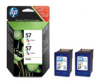 Картридж струйный HP 57 C9503AE многоцветный x2уп. для HP DJ 5550/450 PS7150/7350/7550