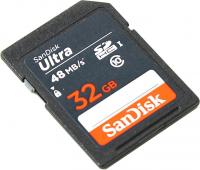 Флеш карта SDHC 32Gb Class10 Sandisk SDSDUNB-032G-GN3IN Ultra 48
