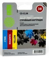 Картридж струйный Cactus CS-CL38 голубой/пурпурный/желтый (9мл) для Canon Pixma iP1800/iP1900/iP2500/iP2600/MP140/MP190/MP210/MP220/MP470/MX300/MX310