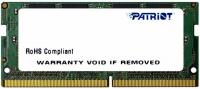 Память DDR4 8Gb 2133MHz Patriot RTL PC4-17000 CL15 SO-DIMM 260-pin 1.2В