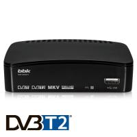 Ресивер DVB-T2 BBK SMP129HDT2 черный