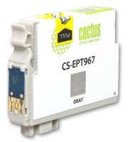Картридж струйный Cactus CS-EPT967 серый (13мл) для Epson Stylus Photo R2880