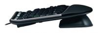 Клавиатура Microsoft 4000 черный/серебристый USB Multimedia Ergo (подставка для запястий)