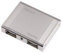 Разветвитель USB 2.0 Hama Aluminium 4порт. (00078498)