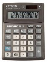 Калькулятор настольный Citizen Correct SD-212 черный 12-разр.