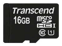 Флеш карта microSDHC 16Gb Class10 Transcend TS16GUSDCU1 Premium w/o adapter
