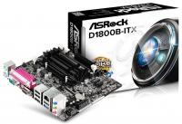 Материнская плата Asrock D1800B-ITX 2xDDR3 mini-ITX AC`97 6ch(5.1) GbLAN+VGA+HDMI