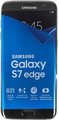 Смартфон Samsung SM-G935FD Galaxy S7 Edge 32Gb 4Gb черный моноблок 3G 4G 2Sim 5.5" 1440x2560 Android 6.0 12Mpix WiFi BT GPS GSM900/1800 GSM1900 TouchSc Ptotect MP3 microSD max200Gb