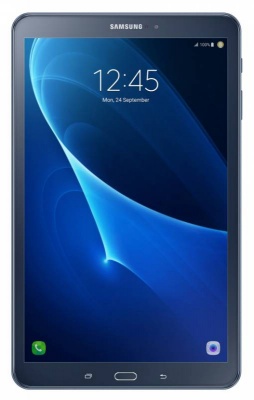 Планшет Samsung Galaxy Tab A SM-T585N (1.6) 8C/RAM2Gb/ROM16Gb 10.1" TFT 1920x1200/3G/4G/Android 6.0/темно-синий/8Mpix/2Mpix/BT/GPS/WiFi/Touch/microSD 200Gb/minUSB/7300mAh/13hr