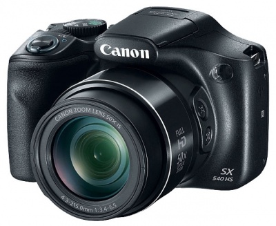 Фотоаппарат Canon PowerShot SX540 HS черный 20.3Mpix Zoom50x 3" 1080p SDXC/SD/SDHC CMOS 1x2.3 IS opt 5.9fr/s 30fr/s HDMI/WiFi/NB-6LH