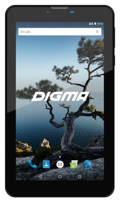 Планшет Digma Plane 7556 3G MTK8321 (1.3) 4C/RAM1Gb/ROM16Gb 7" IPS 1024x600/3G/Android 7.0/черный/2Mpix/0.3Mpix/BT/GPS/WiFi/Touch/microSD 64Gb/minUSB/4000mAh