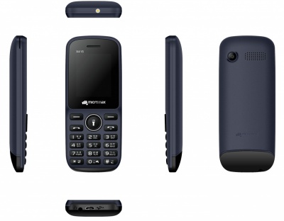 Мобильный телефон Micromax X415 32Mb синий моноблок 2Sim 1.77" 128x160 0.08Mpix GSM900/1800 MP3 FM microSD max8Gb