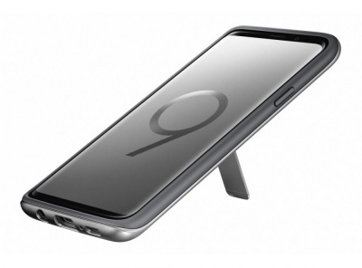 Чехол (клип-кейс) Samsung для Samsung Galaxy S9+ Protective Standing серебристый (EF-RG965CSEGRU)