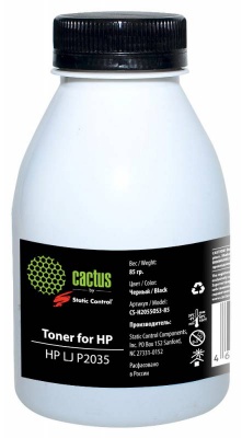 Тонер Cactus CS-H2055OS3-85 черный флакон 85гр. для принтера HP LJ P2035(SCC)
