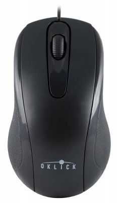 Мышь Oklick 205M черный оптическая (800dpi) USB (2but)