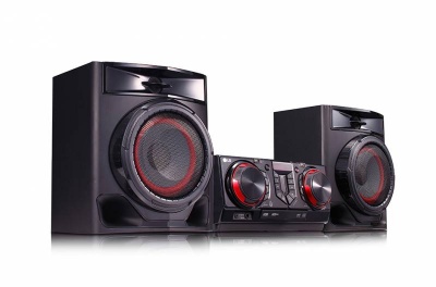 Минисистема LG CJ44 черный 720Вт/CD/CDRW/FM/USB/BT