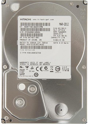 Жесткий диск HP SATA-III 1Tb QK555AA (7200rpm) 32Mb 3.5"