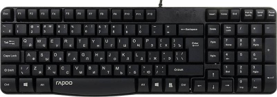 Клавиатура + мышь Rapoo N1850 клав:черный мышь:черный USB