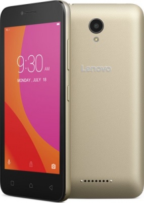 Смартфон Lenovo А2016 Vibe B 8Gb золотистый/черный моноблок 3G 4G 2Sim 4.5" 480x800 Android 6.0 5Mpix 802.11bgn BT GPS GSM900/1800 GSM1900 MP3 FM microSD max32Gb