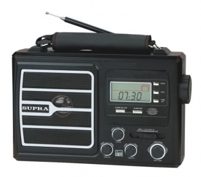 Радиоприемник портативный Supra ST-110 черный