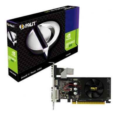 Видеокарта Palit PCI-E PA-GT610-1GD3 nVidia GeForce GT 610 1024Mb 64bit DDR3 810/1070 DVIx1/HDMIx1/CRTx1/HDCP oem low profile