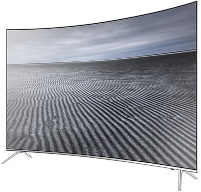 Телевизор LED Samsung 55" UE55KS7500UXRU серебристый/CURVED/Ultra HD/1000Hz/DVB-T2/DVB-C/DVB-S2/USB/WiFi/Smart TV (RUS)