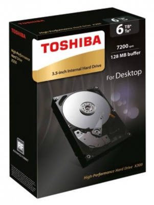 Жесткий диск Toshiba SATA-III 6Tb HDWE160EZSTA X300 (7200rpm) 128Mb 3.5" Rtl