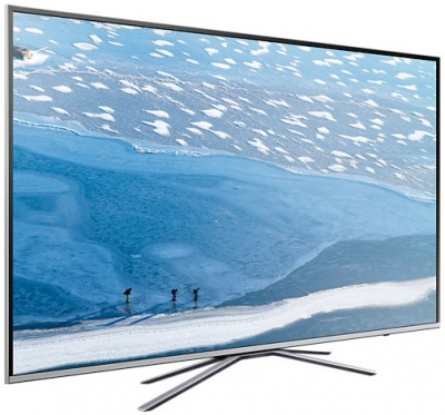 Телевизор LED Samsung 40" UE40KU6400UXRU серебристый/Ultra HD/200Hz/DVB-T2/DVB-C/DVB-S2/USB/WiFi/Smart TV (RUS)