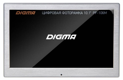 Фоторамка Digma 10.1" PF-106M 1024x600 серебристый металл ПДУ Видео