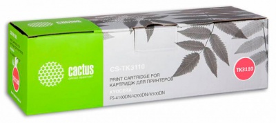Тонер Картридж Cactus CS-TK3110 черный (15500стр.) для Kyocera Ecosys FS-4100DN/4200DN/4300DN