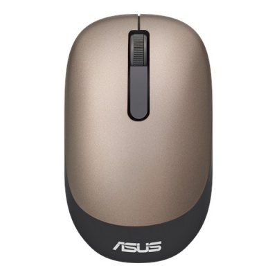 Мышь Asus WT205 золотистый оптическая (1600dpi) беспроводная USB2.0 для ноутбука (2but)