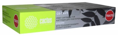 Тонер Картридж Cactus CS-TK475 черный (15000стр.) для Kyocera FS-6025/B/6030