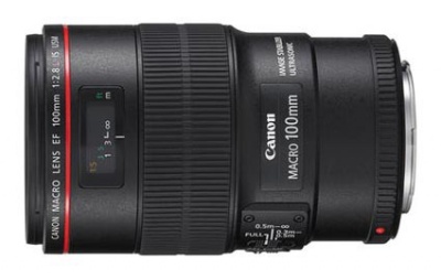 Объектив Canon EF IS USM (3554B005) 100мм f/2.8L Macro черный