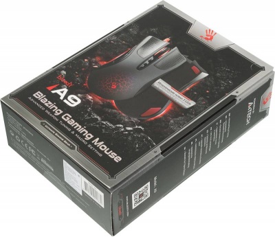Мышь A4 Bloody A90 Blazing черный оптическая (4000dpi) USB2.0 игровая (8but)