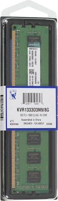 Память DDR3 8Gb 1333MHz Kingston KVR1333D3N9/8G RTL DIMM Низкопрофильная