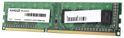 Память DDR3 4Gb 1333MHz AMD R334G1339U1S-UGO OEM PC3-10600 CL9 DIMM 240-pin 1.5В Низкопрофильная