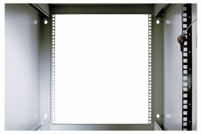 Шкаф коммутационный ЦМО ШРН-Э-6.500 6U 600x520мм пер.дв.стекл несъемн.бок.пан. серый