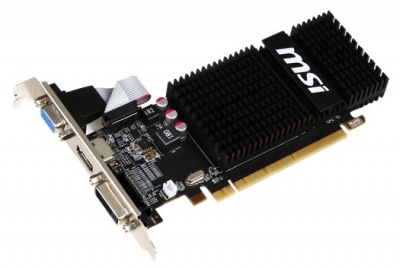 Видеокарта MSI PCI-E R5 230 2GD3H LP AMD Radeon R5 230 2048Mb 64bit GDDR3 625/1066 DVIx1/HDMIx1/CRTx1/HDCP Ret