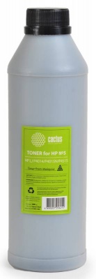 Тонер Cactus CS-THP3-1000 черный флакон 1000гр. для принтера HP LJ P2014/P2015/2030/2050/3005