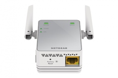 Повторитель беспроводного сигнала NetGear EX2700-100PES Wi-Fi белый