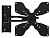 Кронштейн для телевизора Kromax TITAN-8 черный 17"-37" макс.25кг настенный поворот и наклон