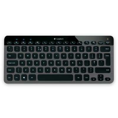 Клавиатура Logitech Illuminated K810 серый/черный беспроводная BT slim для ноутбука LED