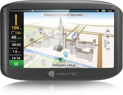 Навигатор Автомобильный GPS Navitel N400 4.3" 480x272 4Gb microSDHC серый Navitel