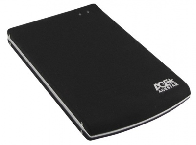 Внешний корпус для HDD AgeStar SUB2O5 SATA алюминий черный 2.5"
