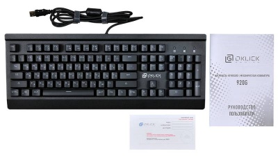 Клавиатура Oklick 920G IRON EDGE механическая черный USB Gamer LED