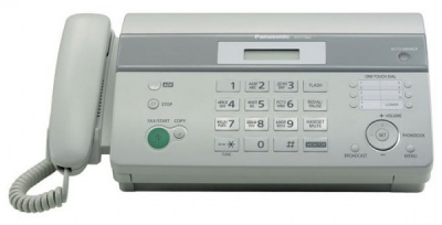Факс Panasonic KX-FT982RU-W белый печ.:на термобумаге АОН