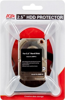 Защитный чехол AgeStar для HDD 2.5" SHP-2-J W SHP-2-J WHITE силикон белый